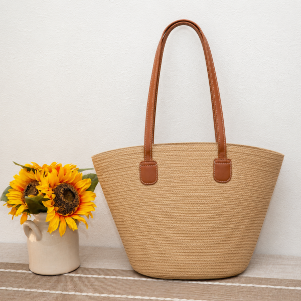 Summer Straw Tote Bag