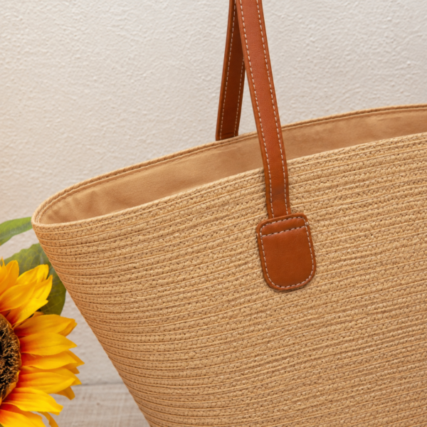 Summer Straw Tote Bag