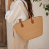 Summer Straw Tote Bag