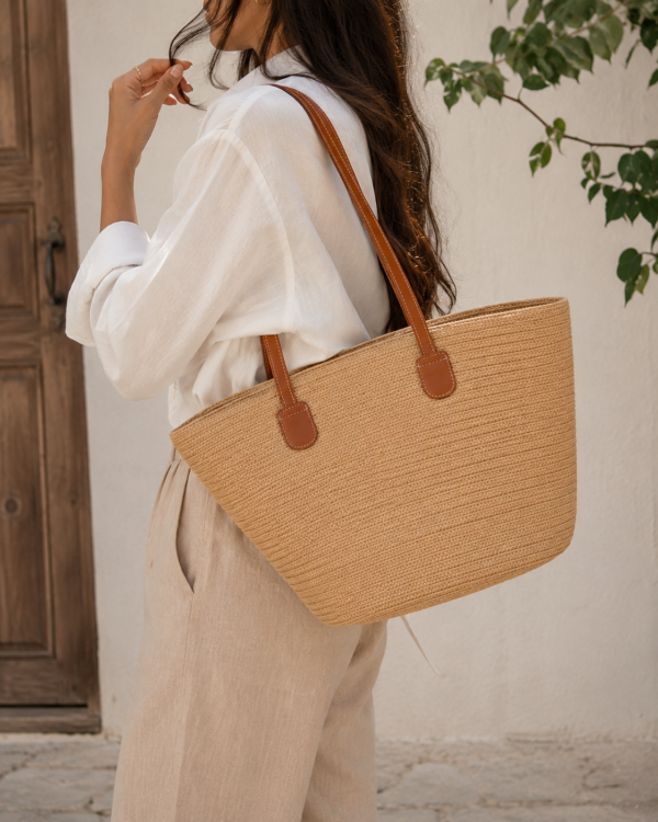 Summer Straw Tote Bag